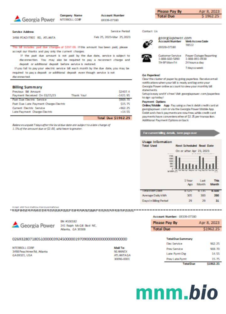 Georgia Power utility new brand business bill